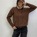 felpa con tasca frontale senza zip comfort